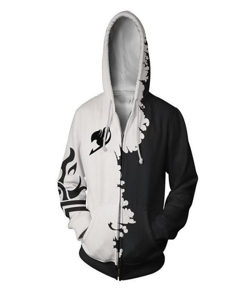 Fairy Tail Grey Etherious Natsu Dragne Anime 3D-Druck Hoodies Sweatshirts Freizeitjacke Männer Cosplay Kostüm Cartoon Harajuku MX2004418776