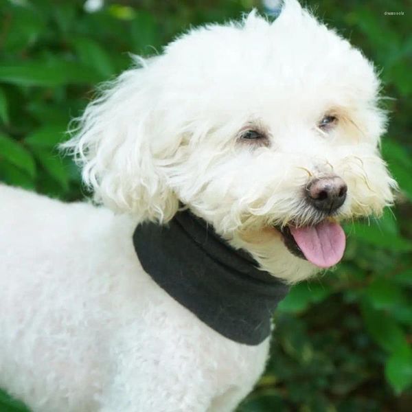 Vestuário para cães Pet Hairband para cães de cabelos compridos Capuz de alívio de ansiedade com orelha respirável envoltório cabeça capa cabelo
