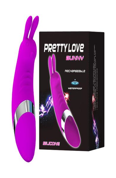 Pretty Love 12 Speed silicone Rabbit Vibrator ROVA ADULTO DA MULHERIA EM MULHERES MULHERES RECARGELHA CLITOR MASSAGEM DE MASSAGEM