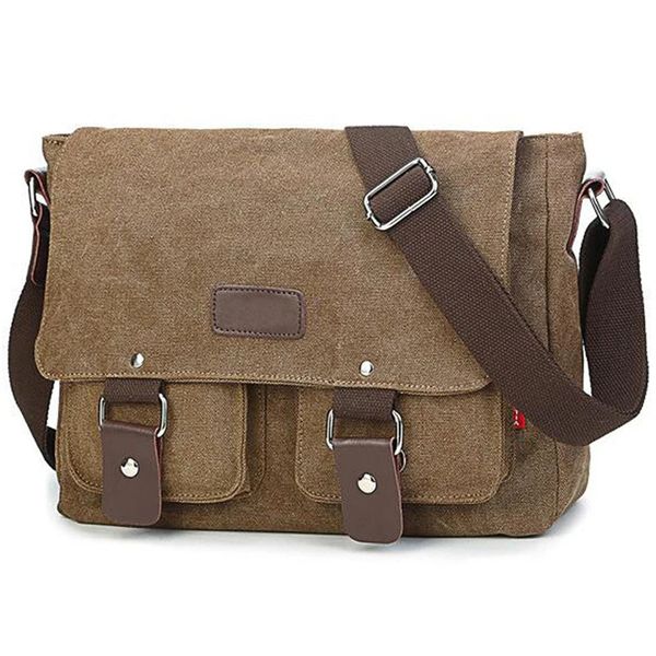 Männer Vintage Leinwand Tasche Männer Casual Umhängetasche Für Messenger Mann Reise Schulter Taschen Bolsa Masculina Hohe Qualität 240110