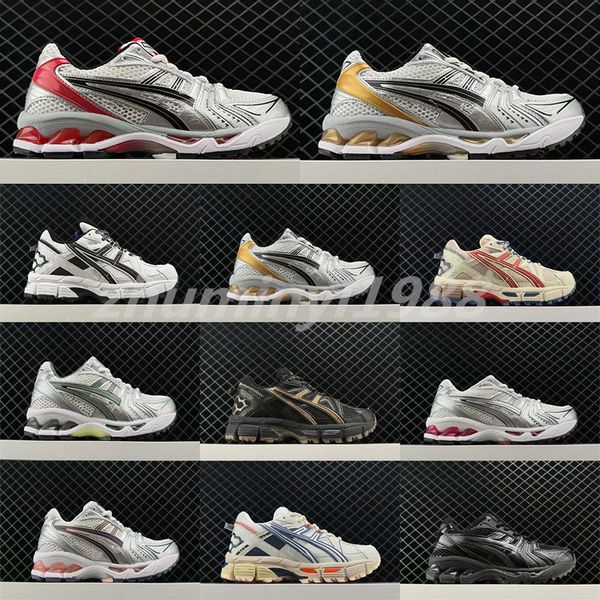 2024 Tasarımcı Koşu Ayakkabıları Jel Kahana8 Düşük Top Retro Atletik Erkekler Kadın Eğitmenler Açık Spor Spor Ayakları Obsidian Gri Krem Beyaz Siyah Ivy Z25