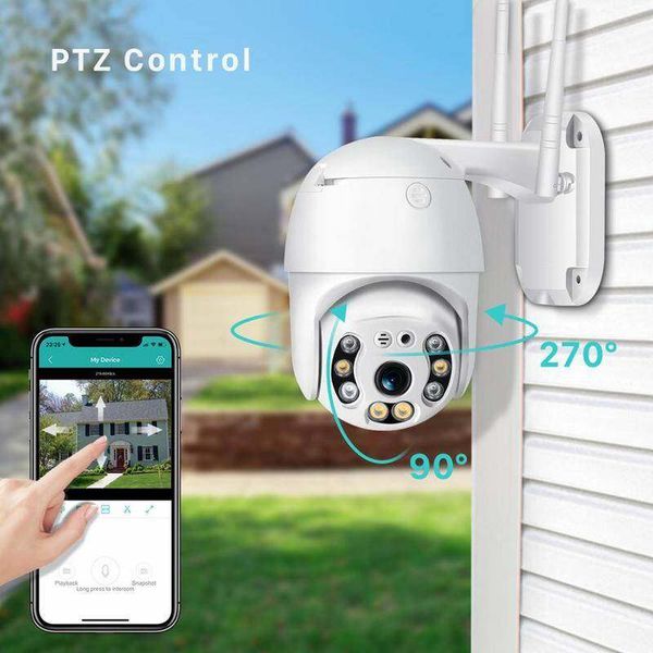 V380 1080P Sicherheit Kamera WIFI Outdoor PTZ Speed Dome Drahtlose IP Kamera CCTV Pan Tilt 4XZoom IR Netzwerk überwachung P2P Indoor