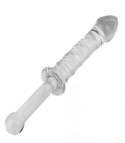 Vibrador de vidro cristal pênis realista vibrador vaginal g ponto massagem plug anal massagem vara brinquedo sexo para masturbador feminino y2002986967