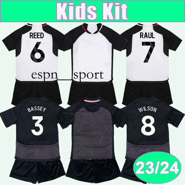 espnsport 23 24 WILSON REED Kids Kit Camisas de futebol RAUL BASSEY REAM CASTAGNE ROBINSON CAIRNEY ANDREAS FRANCÓIS WILLIAN Home 3rd Camisas de futebol