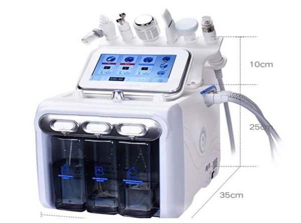 6in1 H2O2 Hydra Dermabrasion Aqua Peel RF Biolifting Spa Facial Hydro Water Microdermabrasion Facial Machine Cold Hammer Oxygen 8312838