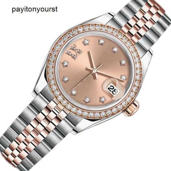 Rolaxs Orologio Orologi con diamanti per donna Designer Movimento automatico Orologi di lusso 36mm 31mm Diamanti in vetro zaffiro Relojs Montres Aaa q rj