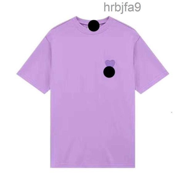 Tasarımcı T Shirt En Kalite İlkbahar/Yaz Yeni İşlemeli Şeftali Kalp Aşk Kısa Kollu UNISEX Moda Marka Gevşek Çift Stylew5zy 4ync