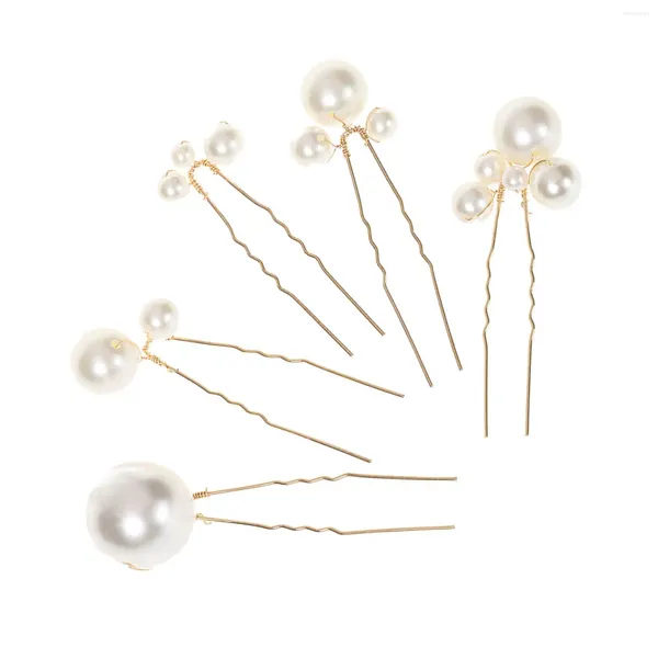 Fermagli per capelli Perni di perle da sposa Accessori per gioielli con strass da sposa per spose damigelle d'onore spessi e lunghi