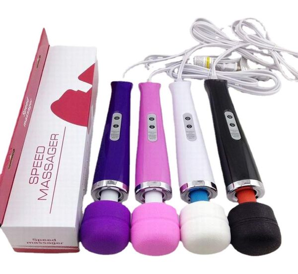 Verkaufe 10-Gang-Zauberstab-Massagegerät mit Hitachi-Kopf, AV-Vibrator, Handheld-Farben, Box9682326