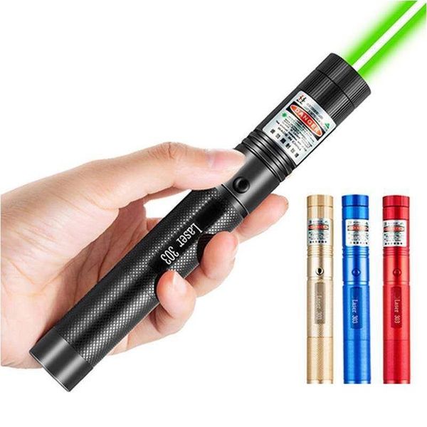 Puntatori laser Green Powerf Puntatore che brucia Luce ad alta potenza 532Nm 5Mw Penna visibile Corrisponde Consegna a goccia Gadget elettronici Otb2X