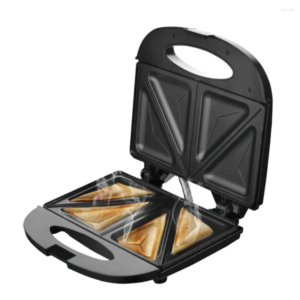 Pişirme kalıpları sandviç kahvaltı makinesi ev üçgen şerit ekmek üreticisi otomatik waffle