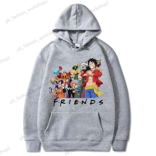 Herren Hoodies Sweatshirts Anime One Piece Hoodie Männer und Frauen Harajuku Pullover Langarm Lose Streetwear TopsHerren Bles22 518