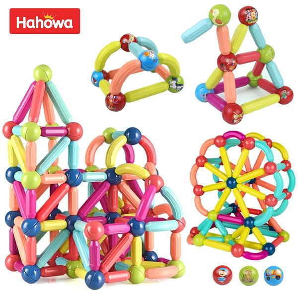 Magische Magnetische Bausteine Spielzeug Bau Set Magnet Ball Sticks Stange Spiele Montessori Pädagogisches Spielzeug Für Kinder 240110