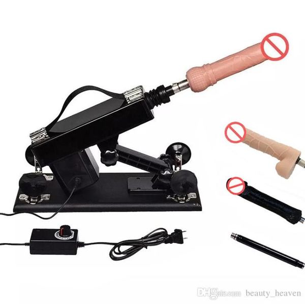 Robô Sex Machine Gun Automático Fazer Amor com Grande Vibrador Realista para Masturbação Feminina estimulação da vagina anal Mulheres Casal Se6880266