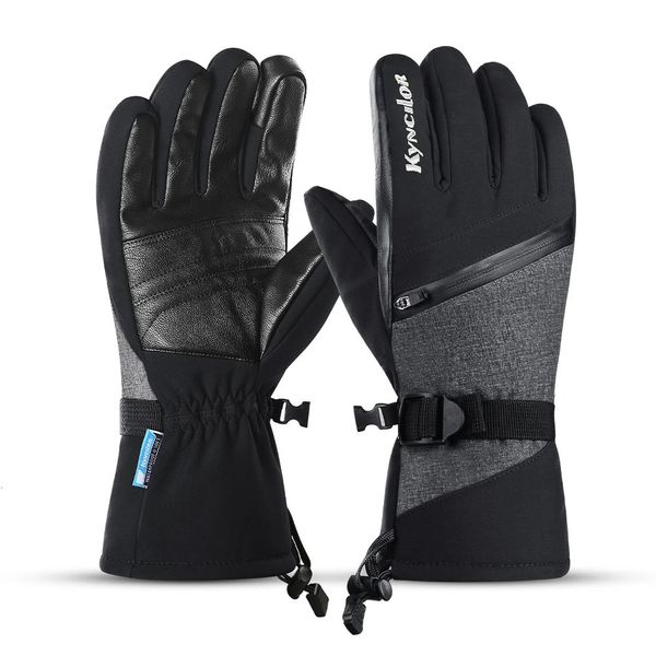 Skifahren Snowboard Handschuhe Winter Handschuhe Ski Handschuhe Wasserdicht Radfahren Männer Frauen Winter Touchscreen Schnee Motorrad Beheizte Handschuhe 240109