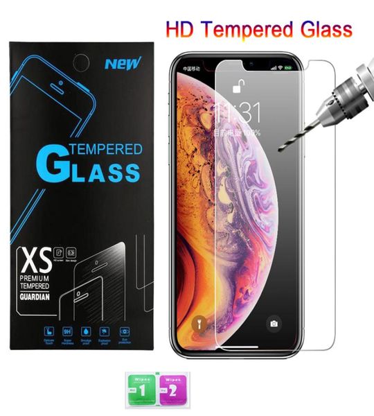 Für LG Stylo 5 K40 Moto E6 G7 Play Metropcs gehärtetes Glas 9H 033 mm Premium Displayschutzfolie für iPhone 11 Pro X XS Max XR 6 7 81624406