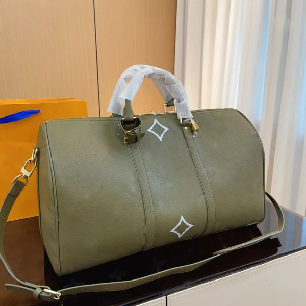 Высокое качество Keepall 50 дизайнерская сумка мужская большая вместимость лазерная титановая парусиновая дорожная сумка для спорта на открытом воздухе роскошная сумка через плечо