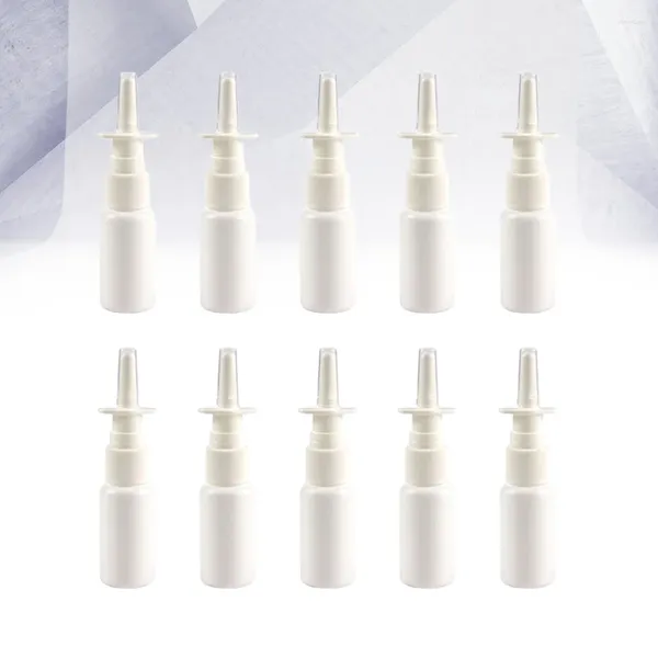 Bottiglie di stoccaggio Flacone spray nasale 10ml Vuoto nebulizzatore fine Dispenser per rinite Contenitore per vasetti riutilizzabile per esterni