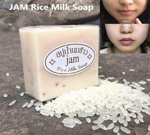Jam sabonete de arroz 65g feito à mão, leite natural, controle de óleo, tratamento de cuidados com a pele, banho, banho, sabonetes8936389