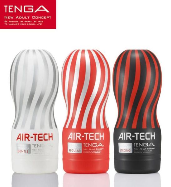 Giappone Originale Tenga Airtech Vuoto Riutilizzabile Sex CupSoft Silicone Della Vagina Reale Figa Tasca Sexy Masturbatore Maschile Tazza giocattoli Del Sesso X06392900