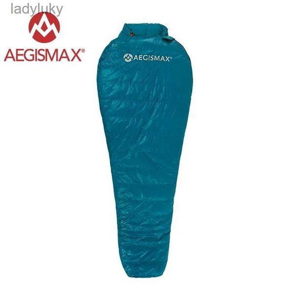 Sacs de couchage AEGISMAX Camping en plein air ultraléger momie 95% 800FP sac de couchage en duvet d'oie printemps automne hiver tente sac de couchage léger L240111