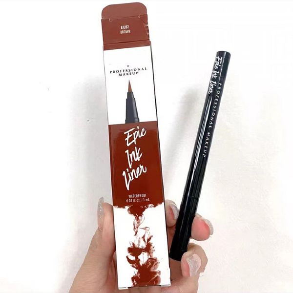 Epic Ink Liner Lápis delineador preto Cabeçado maquiagem líquida Cor preta delineador à prova d'água Cosméticos de longa duração DHL