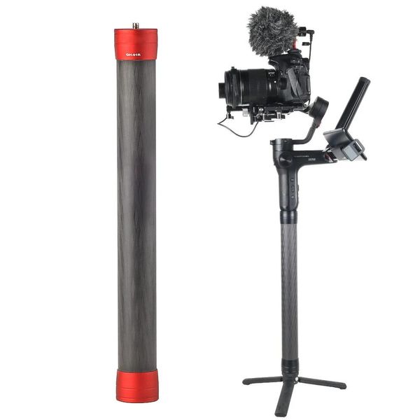 Monopés extensão de fibra carbono vara monopé haste para dji ronins/sc/moza ar 2/ak4000 para zhiyun guindaste 2 weebill laboratório cardan portátil