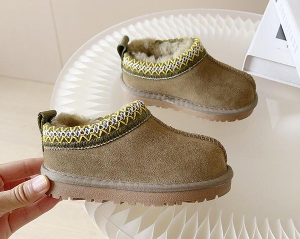 Pantofole Tasman per bambini Stivali da bambino Stivali da neve per bambini Morbida pelle di pecora Ultra Mini Stivali da bambina per ragazzi Scarpe invernali calde Stivali Bellissimi regali