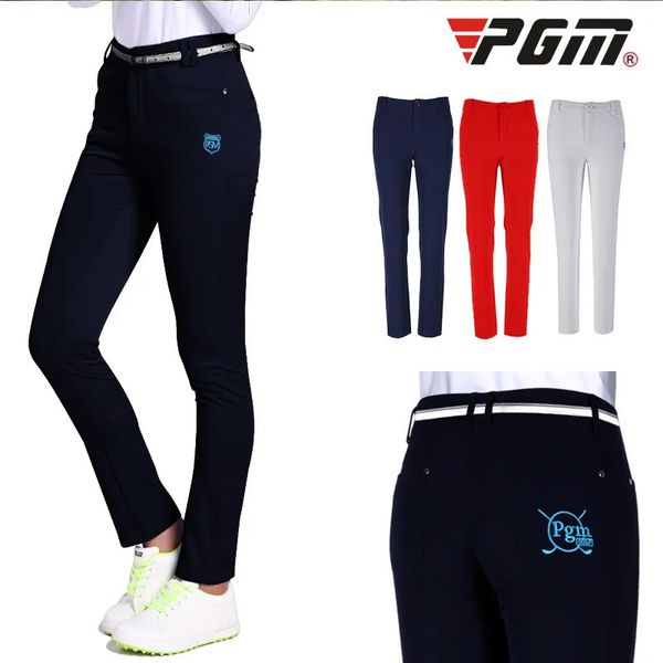 PGM Golf Hosen Frau Hohe Elastische Weiche Hosen Für Golfer Spielen Golf Ball Damen Kleidung Frühling Sommer Sport Hosen KUZ024 240111