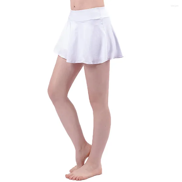 Aktive Shorts Frauen Yoga Kleid Fitness Elastische Laufen Kurzen Rock Casual Tennis Gym Sport Culottes Sportswear M