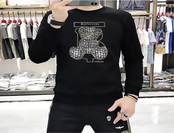 Men039s Hoodies Sweatshirts Männer Pullover 2021 Herbst Neue Schwerindustrie Laser Bohrer 5D Digitaldruck Panda Flut Marke L4178125