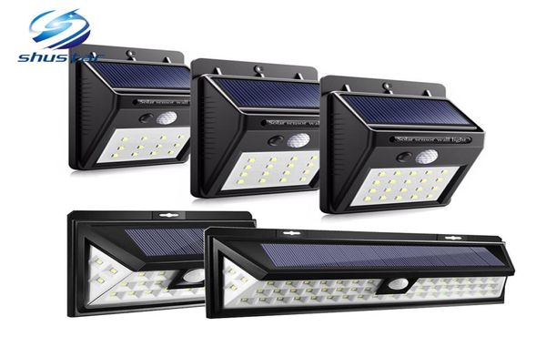 1216202454 LEDs LED de energia solar PIR Motion Sensor Wall Light Outdoor Waterproof Energy Saving Street Garden Security Lamp1235624