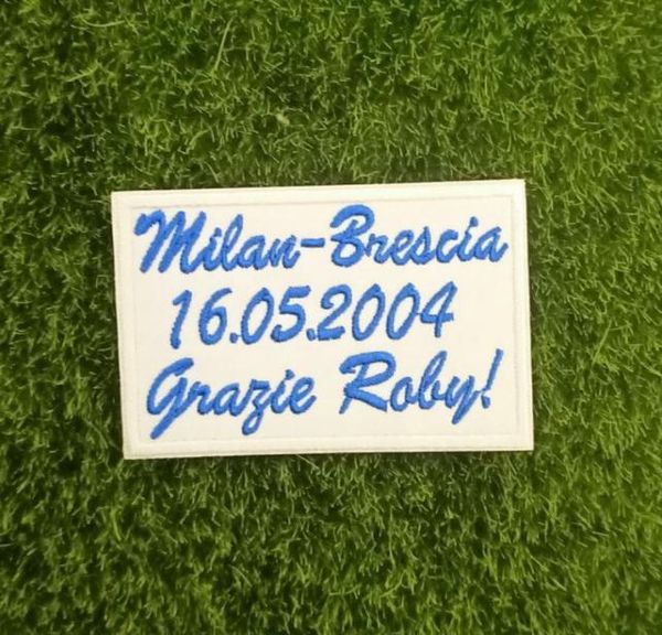 2004 Grazie Roby Robert Baggio Emblema de ferro em patches de transferência de calor 9677477