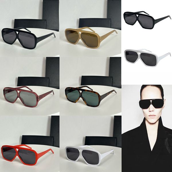 Damen-Sonnenbrille mit rechteckigem Rahmen, Designer-Farbwechsel, UV400-beständige Gläser, modische Buchstaben, mehrfarbige Beine, optional mit Box SL569