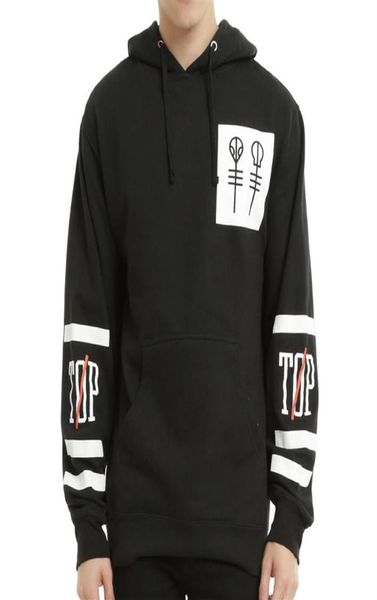 2020 Twenty One Pilots Big Hooded Male Street Hip Hop Long Kangaroo Hoodies Herren Oberbekleidung Kleidung DHTopClothes262s5587727