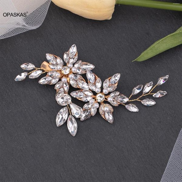 Grampos de cabelo moda clipe pérola hairpin para mulheres strass floral barrettes casamento noiva jóias princesa tiaras casamento bijoux