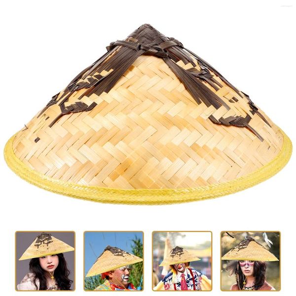 Grampos de cabelo protetor solar chapéu de tecido de bambu cosplay sun ninja cap