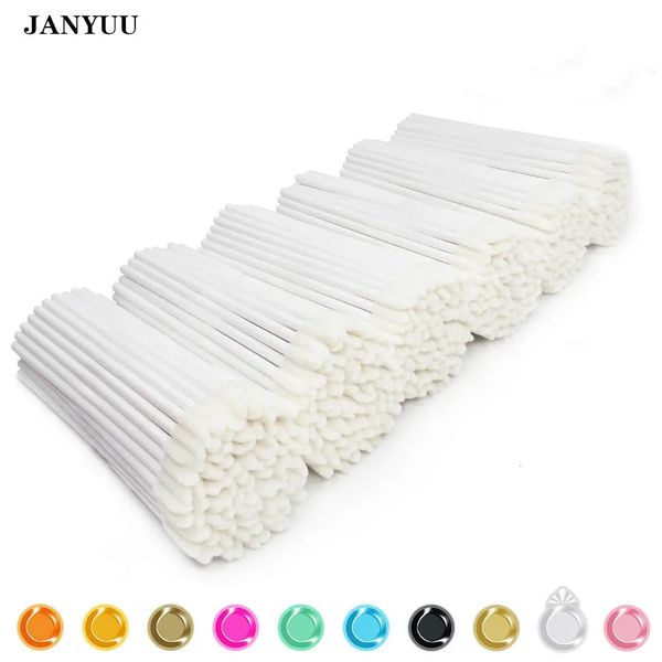 1000 Pcs Maquiagem Descartável Lip Brush Batom Lip Gloss Wands Pen Lip Cleaner Aplicador Sombra Lip Gloss Maquiagem Ferramentas Branco 240111