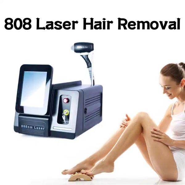 Medical seviyesi CE 1200W Büyük Güç Kalıcı 808NM Depilatör Diyot Lazer 808 Lazer Epilasyon Makinesi Salon Spa Ev Kullanımı