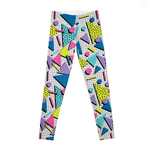 Calça Active Totalmente Tubular! Leggings retrô dos anos 80 Memphis estilo inspirado com estampa geométrica esportes femininos roupas de ioga para mulheres