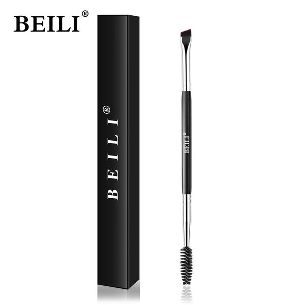 Pinsel Beili Schwarz/Rot Professionelle Augenbrauen Make-Up Pinsel Eyeliner Werkzeuge Synthetische Haar Single Wing Liner Augenbrauen Make-Up Pinsel