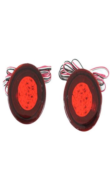 2PCS Rote Linse Led-lampen Auto Styling Warnung Hinten Stoßstange Reflektor Bremslicht Stop Nebel Lampe Für Nissan Qashqai4553937