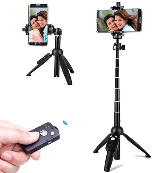 Monopés yunteng 9928 dobrável selfie vara sem fio bluetooth remoto extensível selfie vara monopé tripé suporte do telefone montagem