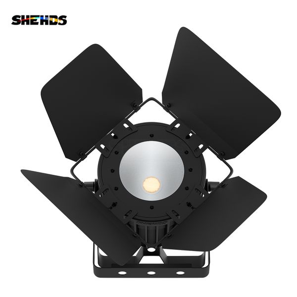 SHEHDS Nuovo LED 200W CoolWarm White 2in1 COB Luce Nuovo materiale in alluminio satinato Lente per DJ Bar Club Festa di nozze