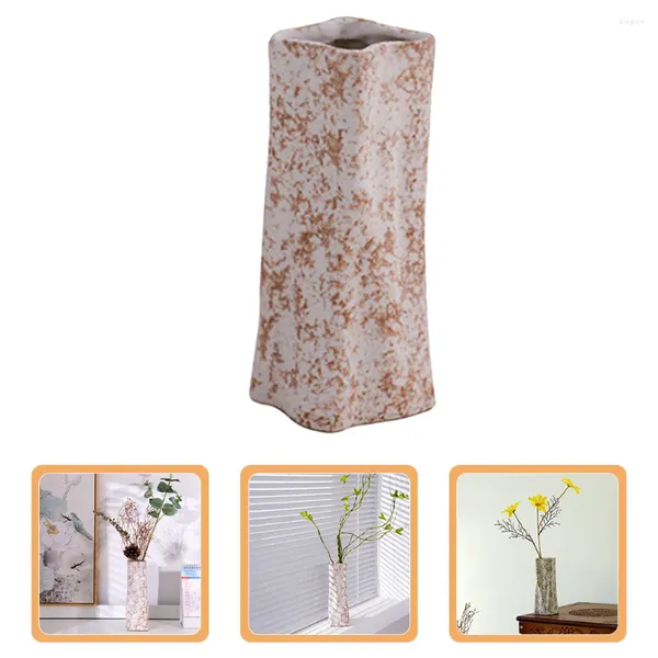 Vasi Vaso in ceramica Fiori astratti moderni Contenitore per fiori in stile nordico (L)