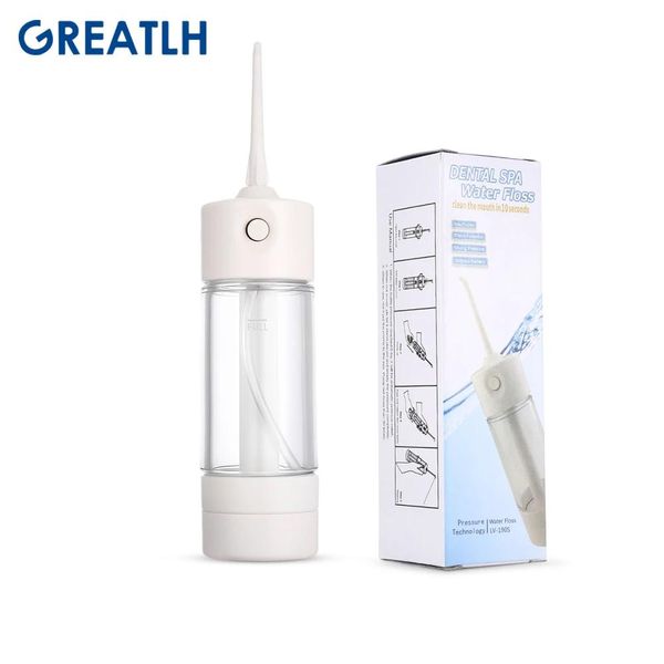 Branqueamento irrigador oral portátil fio dental higiene fio de água bocais jato waterpick lv190s dentes limpador boca ferramenta lavagem