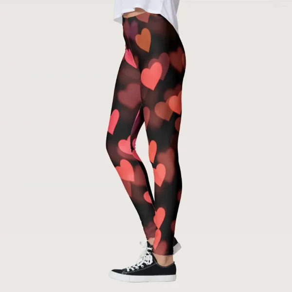 Leggings da donna San Valentino Donna Hip Lift Fitness Vita alta Pantaloni a figura intera Palestra Calzamaglia sportiva Leggins elastici femminili 2024