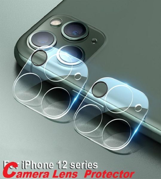 Film de caméra en verre trempé pour iPhone 11 Pro Max 12 Mini Max pour Samsung S20 Ultra, protecteur d'écran d'objectif de caméra, couverture complète avec Re9123789