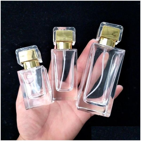 Frasco de perfume China fábrica de vidro vazio por garrafa 30ml 50ml entrega de gota saúde beleza fragrância desodorante dhrdj