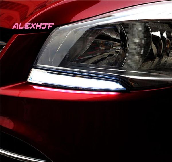 LED-Tagfahrlicht DRL bei Scheinwerferlampe Augenbraue LED-Führung Nebelscheinwerfergehäuse für Ford KUGA ESCAPE 20132016 Ersatz 6805623